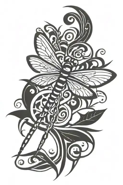 dragonfly tattoo design idea