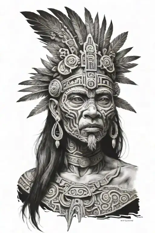 aztec tattoo design idea