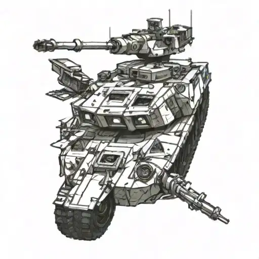 Bradley fighting vehicle tattoo design idea