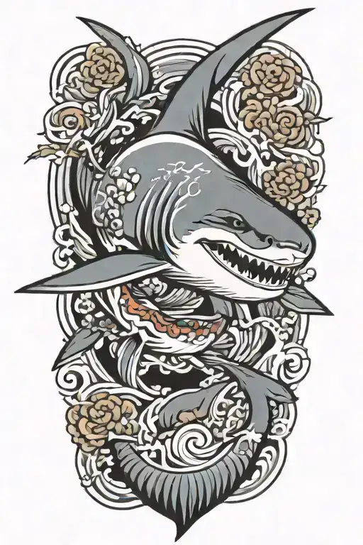 shark tattoo design idea