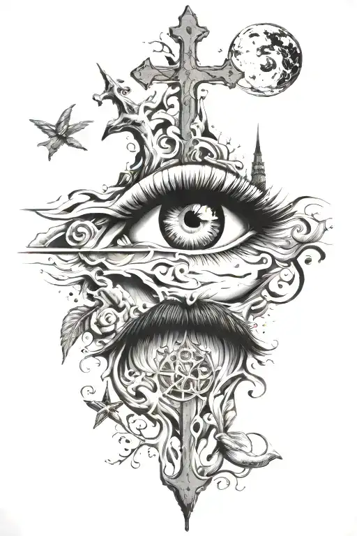 christian tattoo design idea