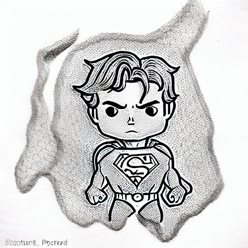 Superman Funko Pop tattoo design idea