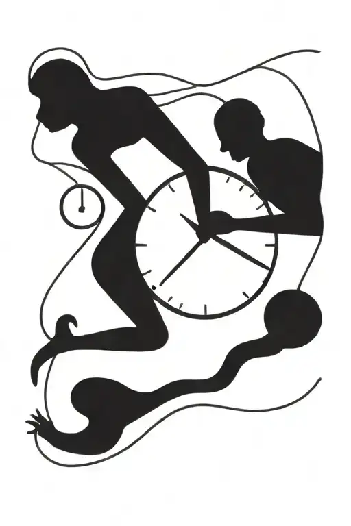 clock tattoo design idea
