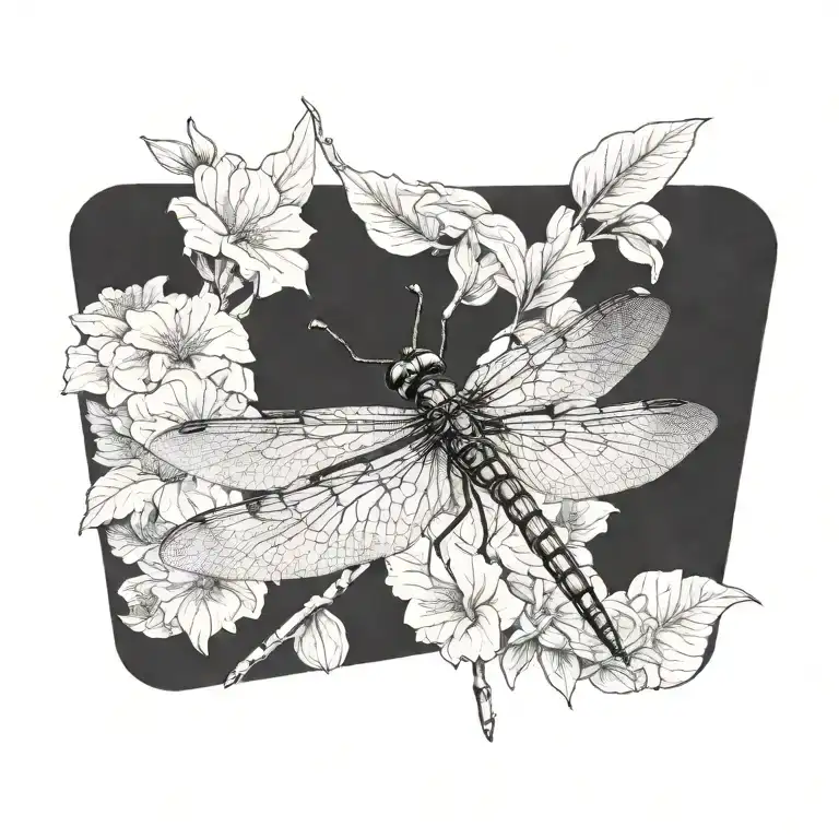 dragonfly tattoo design idea