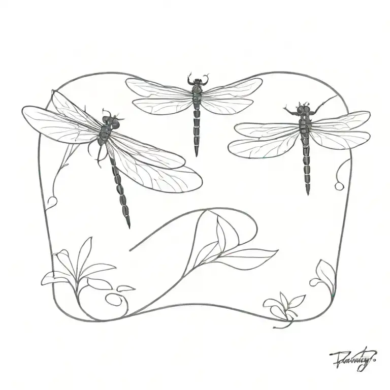 dragonfly tattoo design idea