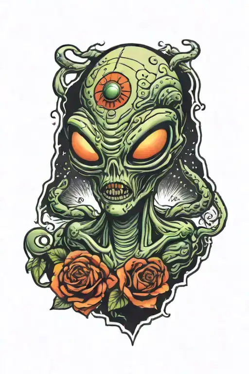 alien tattoo design idea