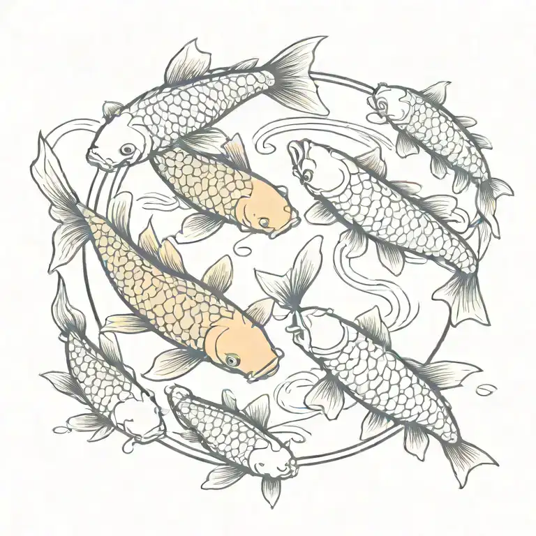 koi-fish tattoo design idea
