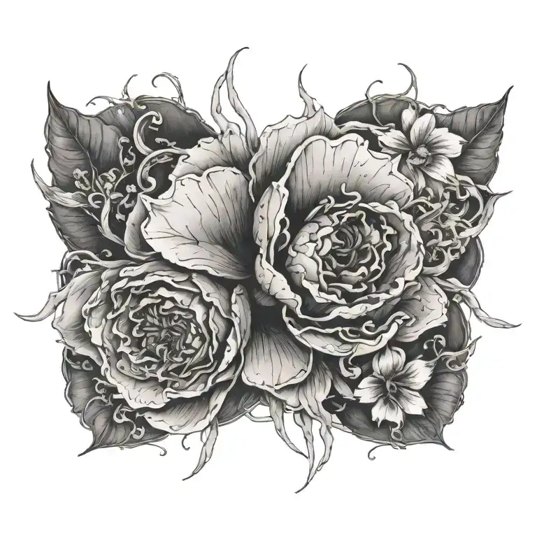 blackout tattoo design idea
