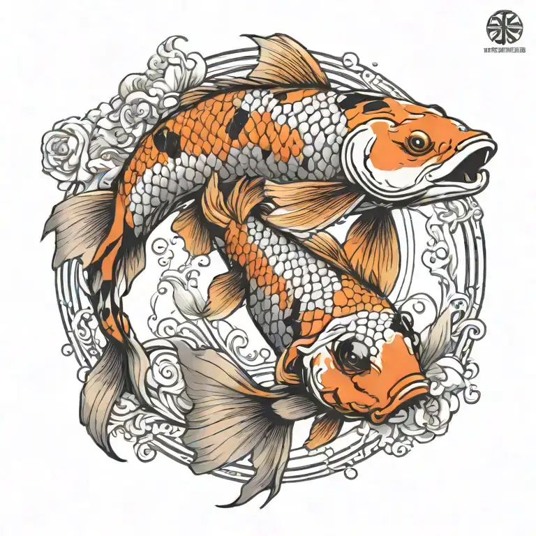 koi-fish tattoo design idea