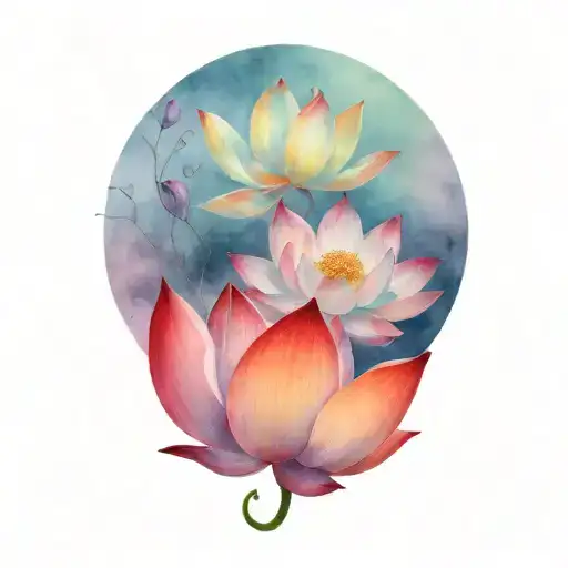 lotus tattoo design idea