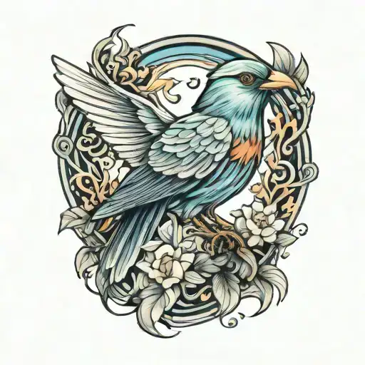 bird tattoo design idea