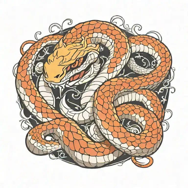 snake tattoo design idea