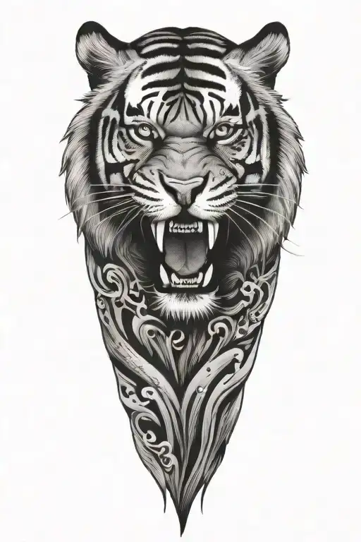 tiger tattoo design idea