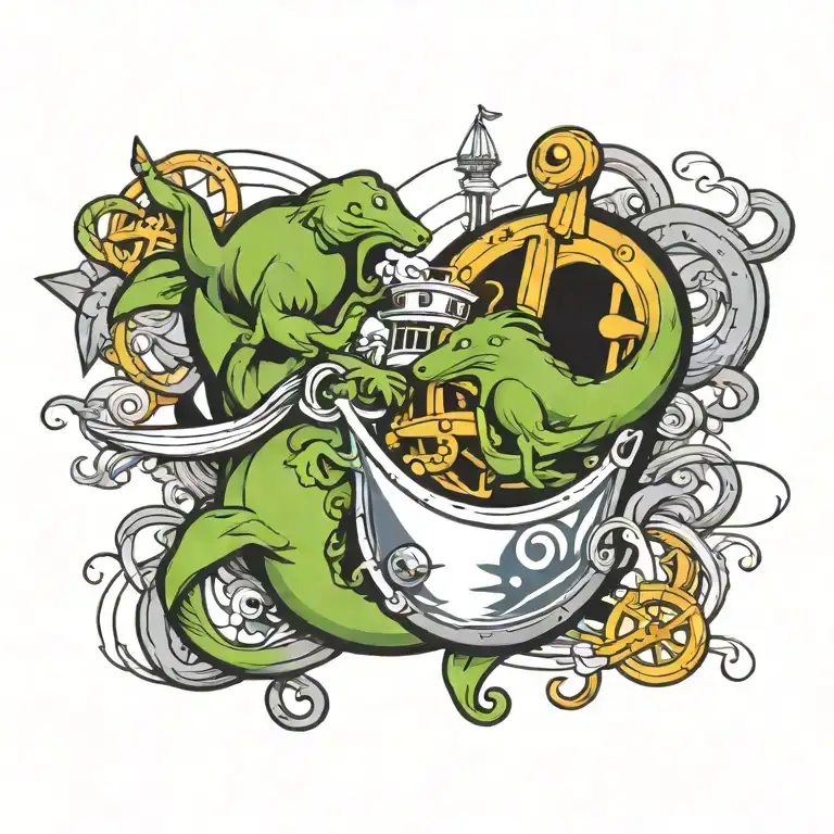 nautical tattoo design idea