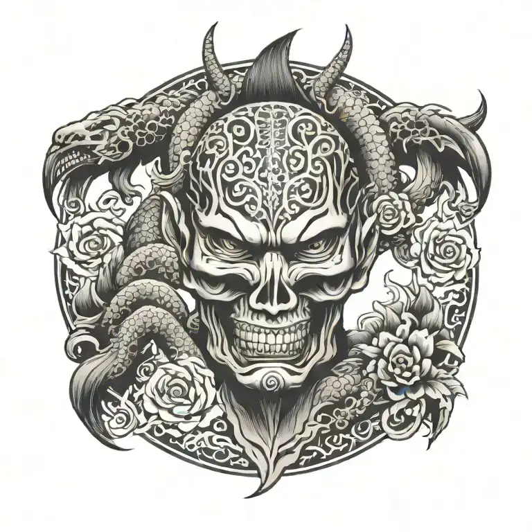 spinal tattoo design idea