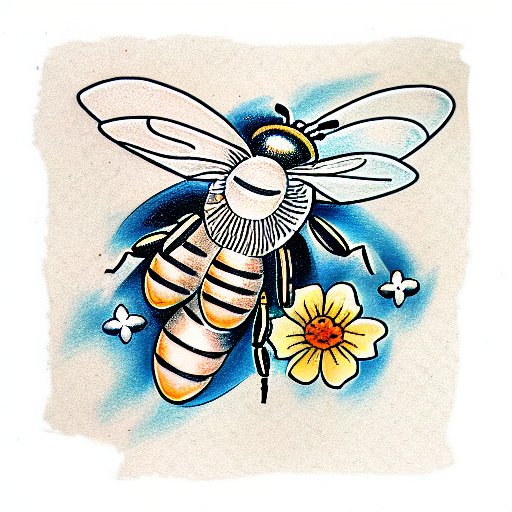 2,990 Bee Tattoo Honey Royalty-Free Images, Stock Photos & Pictures |  Shutterstock