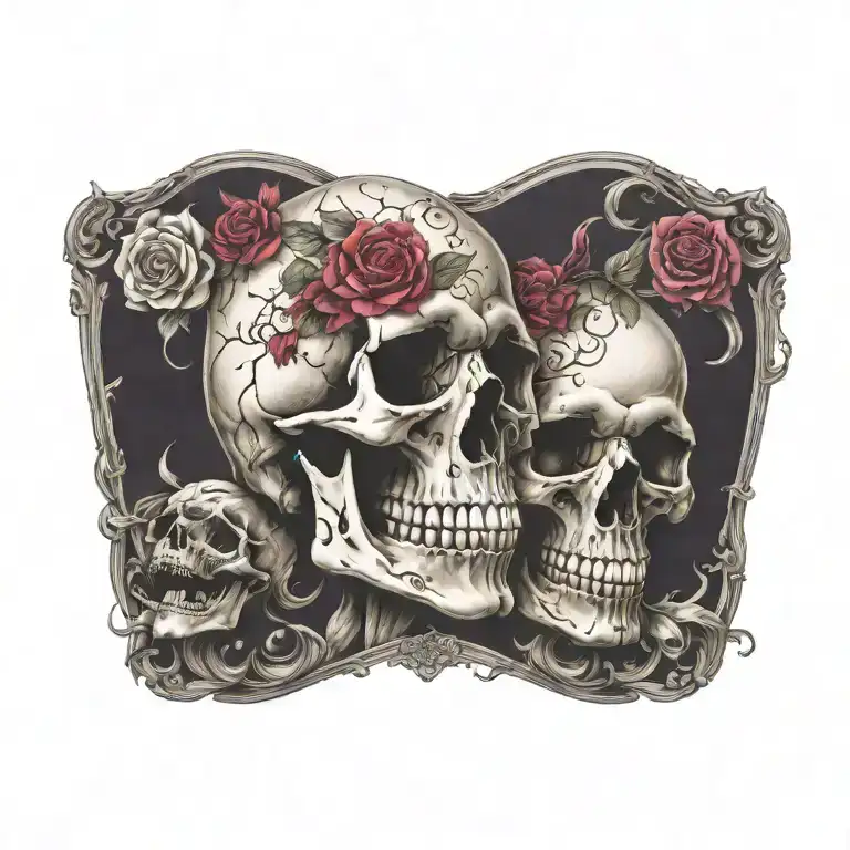 skull tattoo design idea