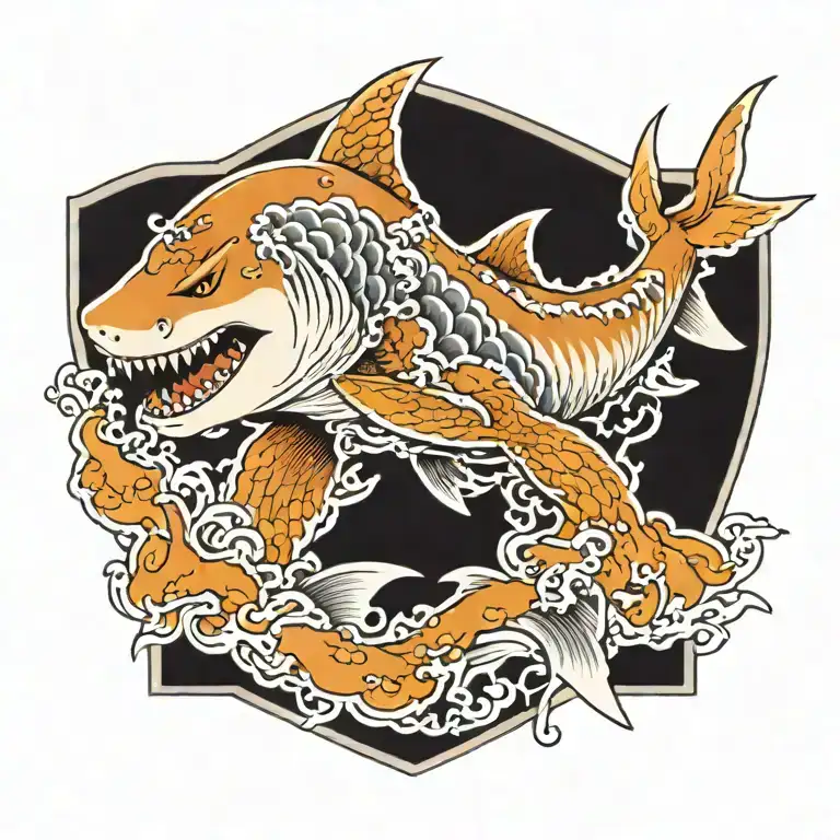 shark tattoo design idea