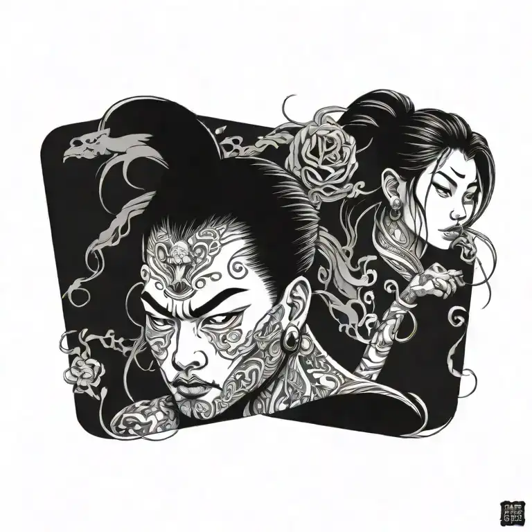 asian tattoo design idea