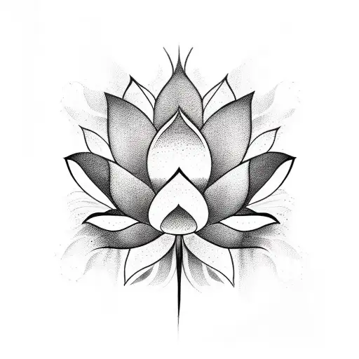 Lotus Flower tattoo design idea