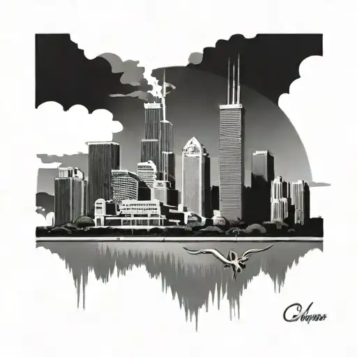 Chicago Skylines tattoo design idea