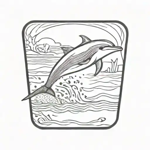 dolphin tattoo design idea