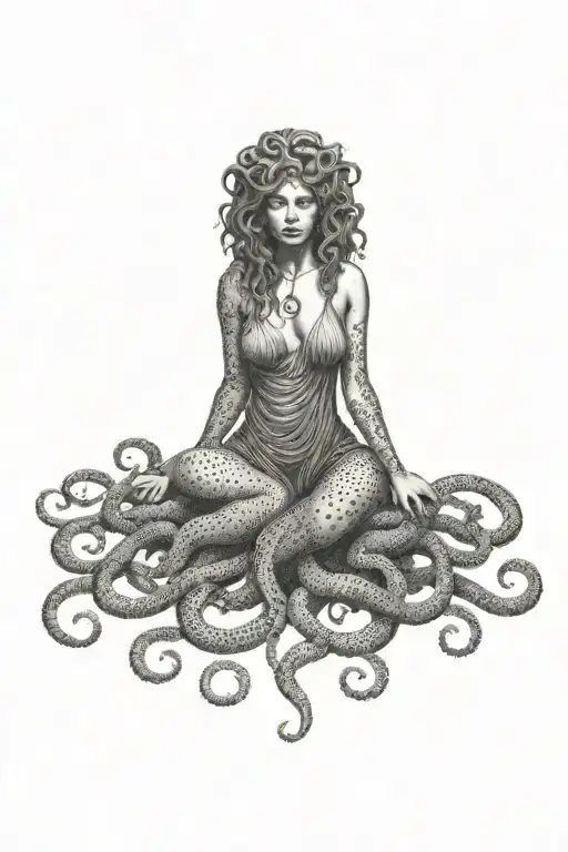 medusa tattoo design idea