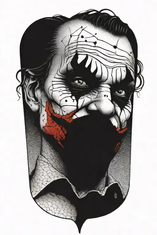 joker tattoo design idea