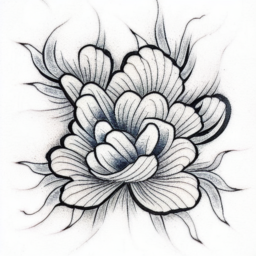 Kiku: horimono tattoo inspired timeless design - Japanese Flower - Sticker  | TeePublic