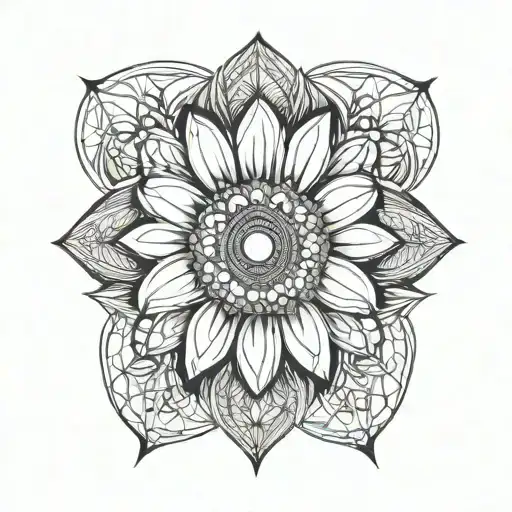 daisy tattoo design idea