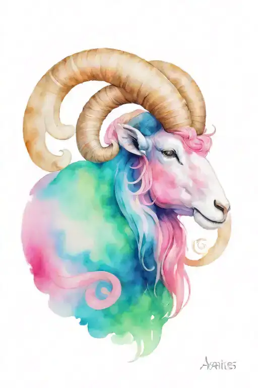 aries tattoo design idea