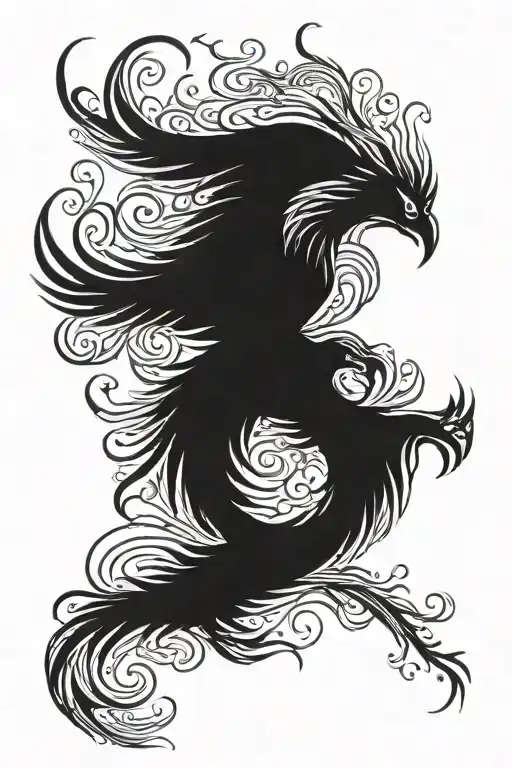 phoenix tattoo design idea