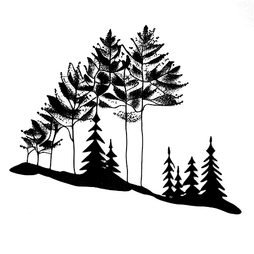 Forrest tattoo design idea