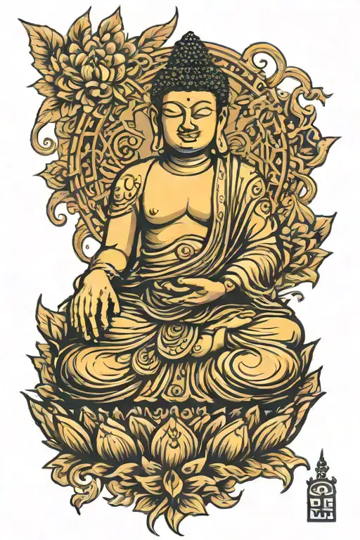 buddha tattoo design idea