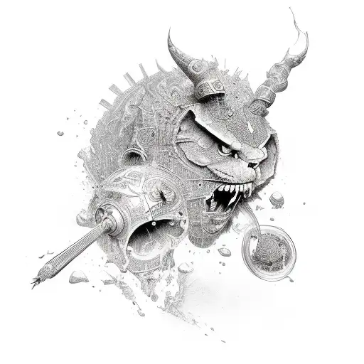 Wine tattoo design idea