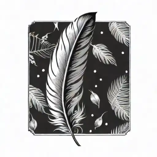 feather tattoo design idea