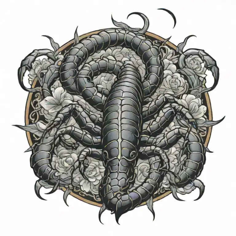 scorpion tattoo design idea