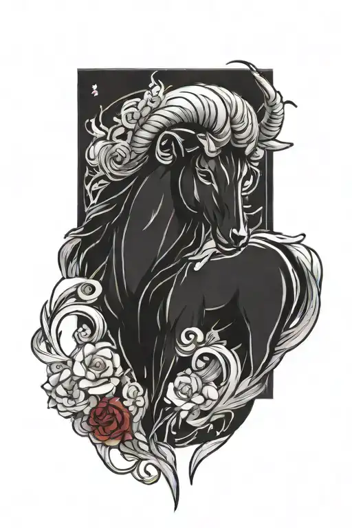 aries tattoo design idea