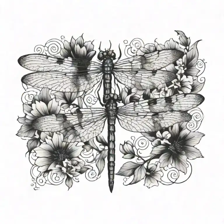 dragonfly tattoo design idea