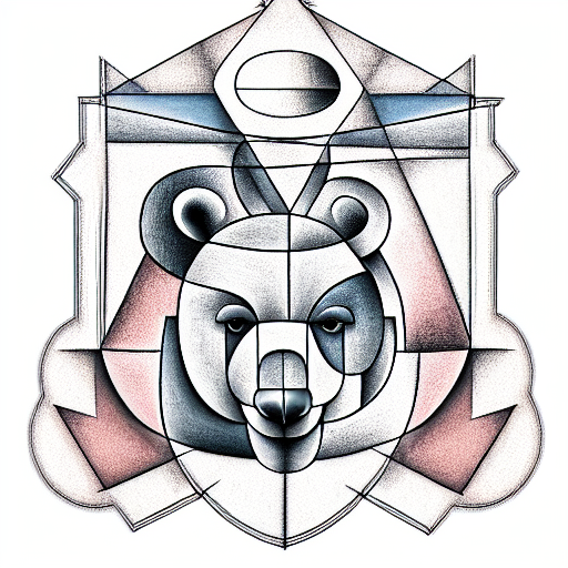 Coat of arms of Berlin, Cubism Picasso Bear tattoo design idea