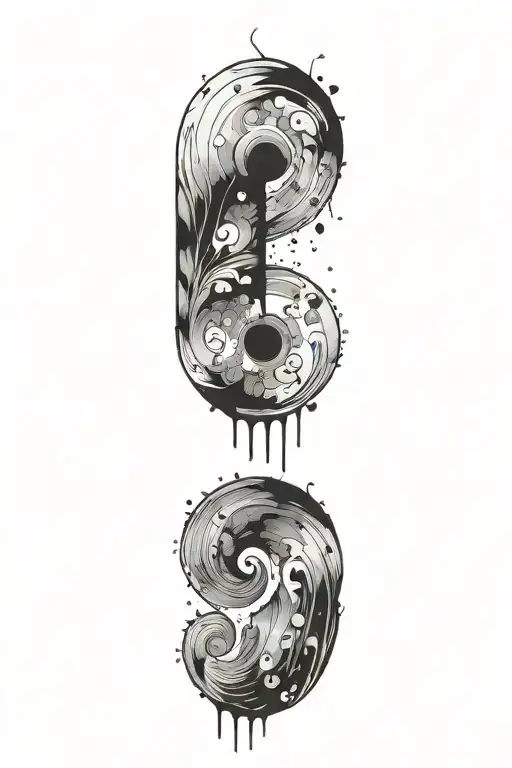 semicolon tattoo design idea