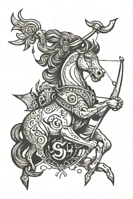 sagittarius tattoo design idea