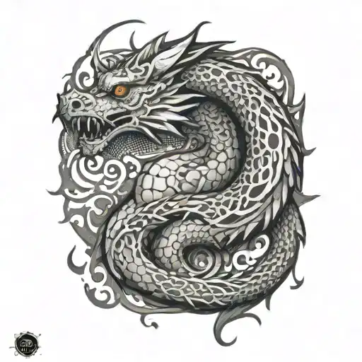 dragon tattoo design idea