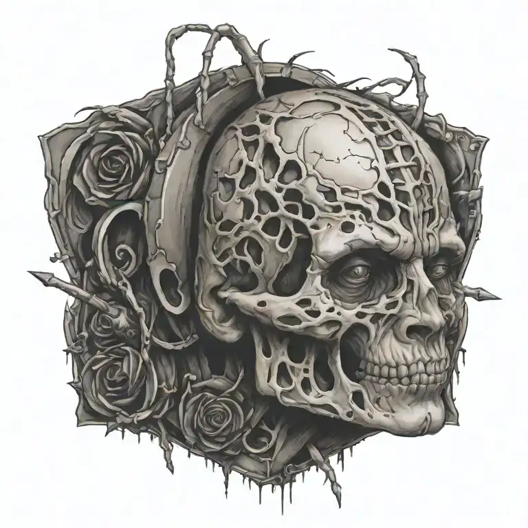 pain tattoo design idea