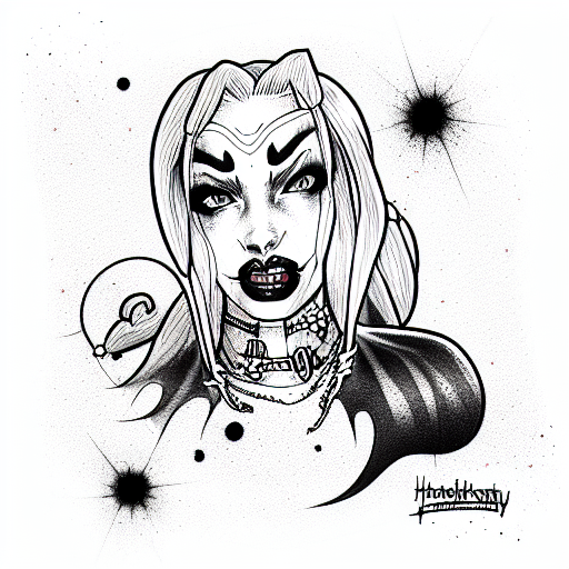 Harley Quinn tattoo design idea