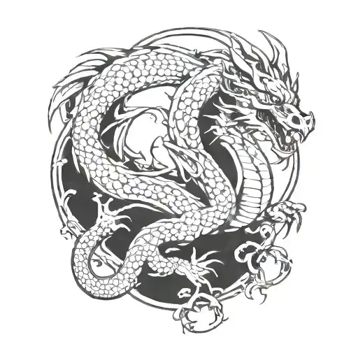dragon tattoo design idea