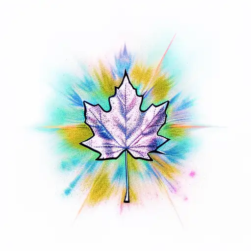 Maple Leaf tattoo design idea