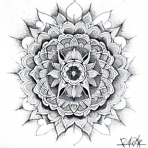 Mandala tattoo design idea