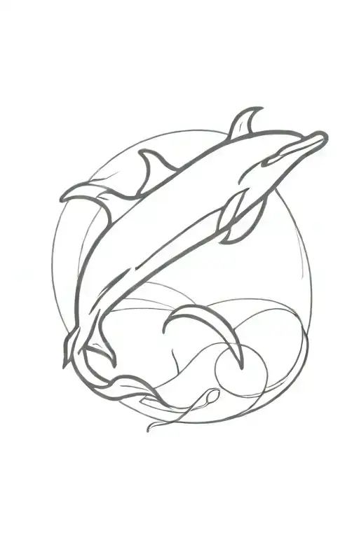 dolphin tattoo design idea