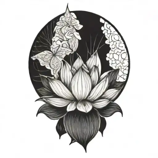 lotus tattoo design idea